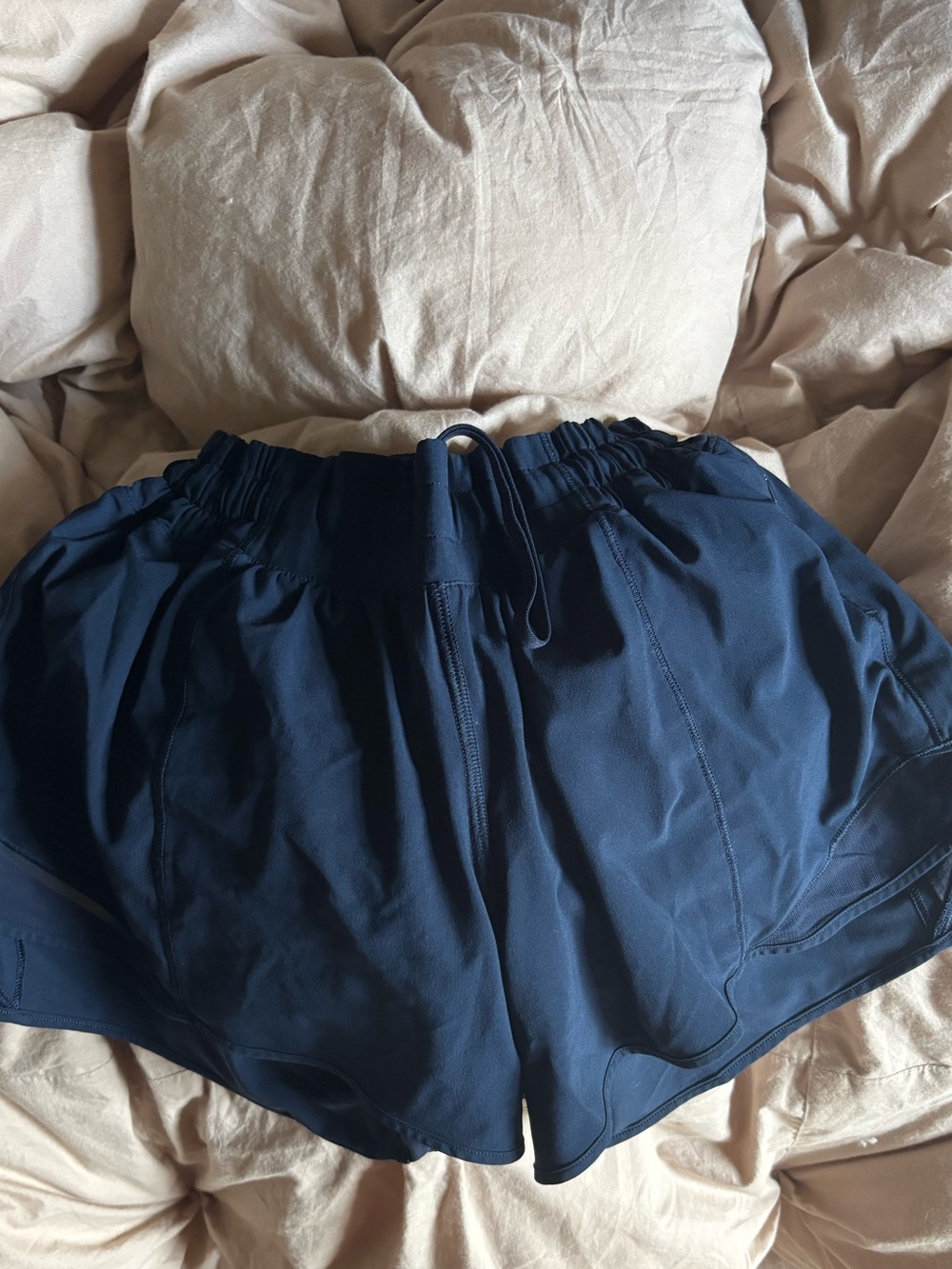 lululemon navy Women's Active Drawstring Shorts